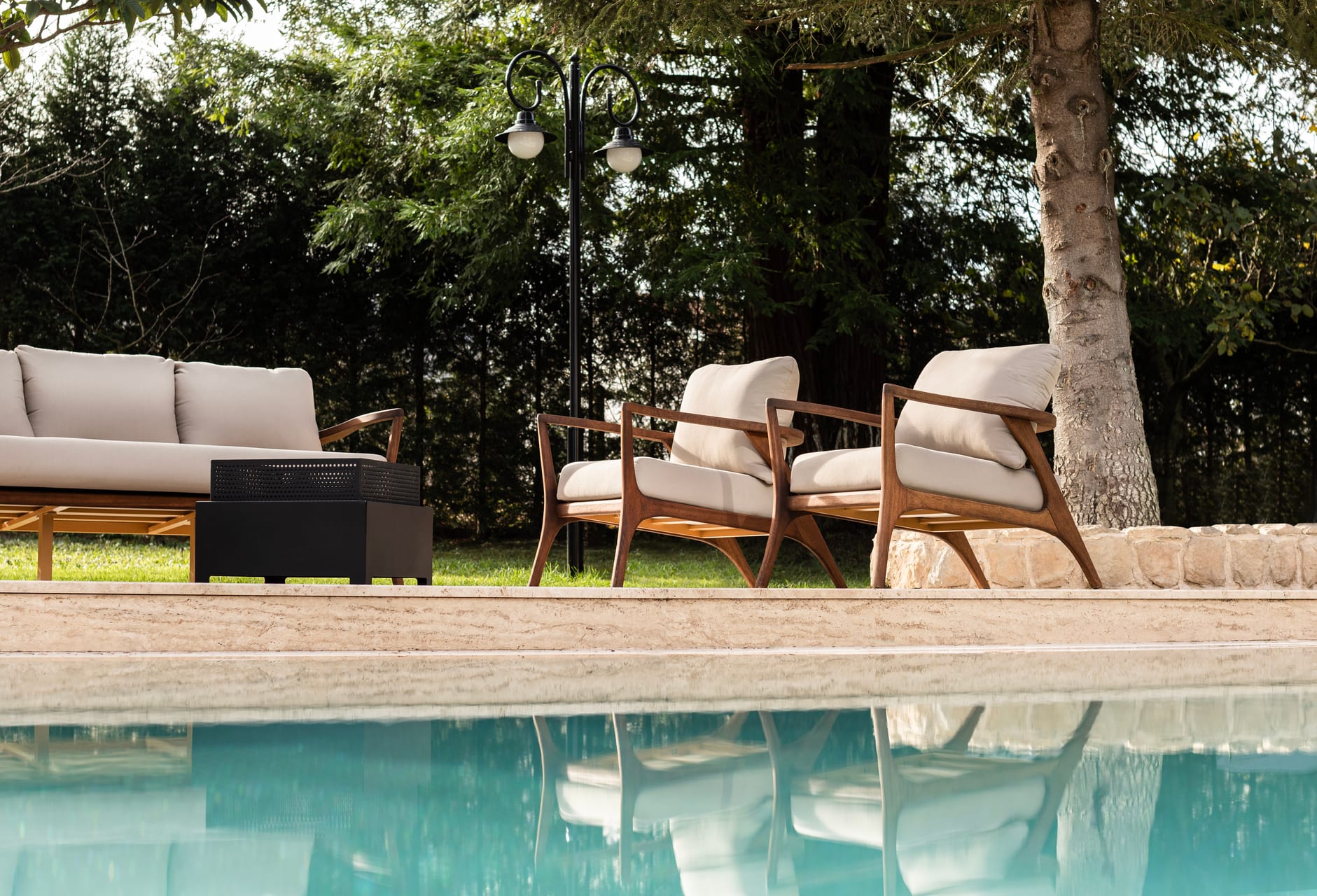 Tivossi Rome Wood Garden Sofa Set